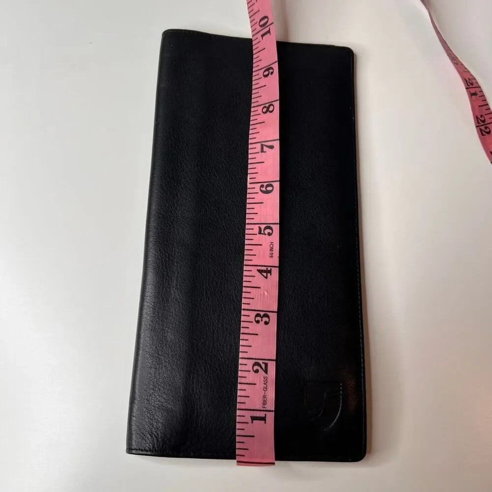 Vintage leather passport and traveling documents holder